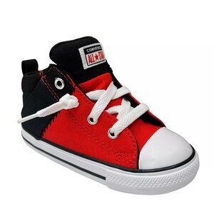Converse Chuck Taylor All Star Toddler Boys Slip on Shoes Size 9 Black/Red